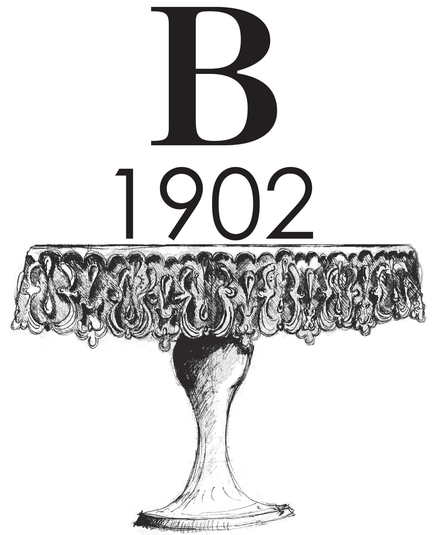 Alzatina Borsari con B 1902